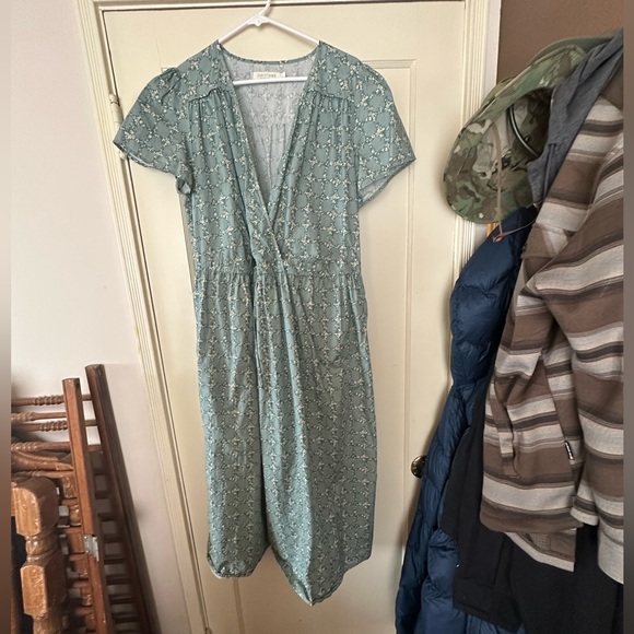 Christy Dawn Dresses & Skirts - Floral Green Dress Christy Dawn